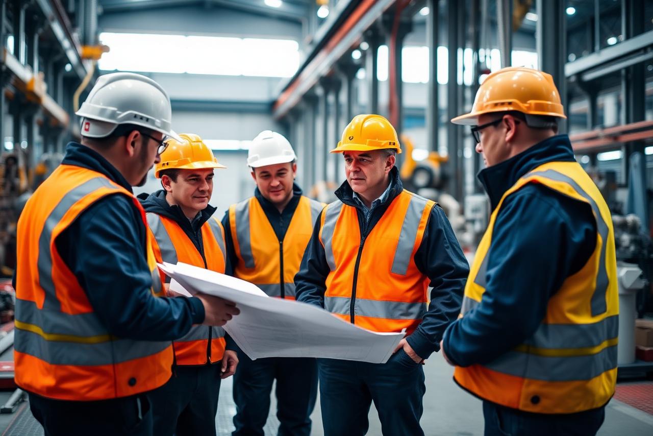 Tecnici specializzati Melillo Technology in cantiere industriale